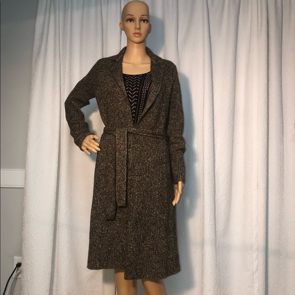 LAUREN RALPH LAUREN Belted Drape Front Coat SIZE S - Picture 1 of 8